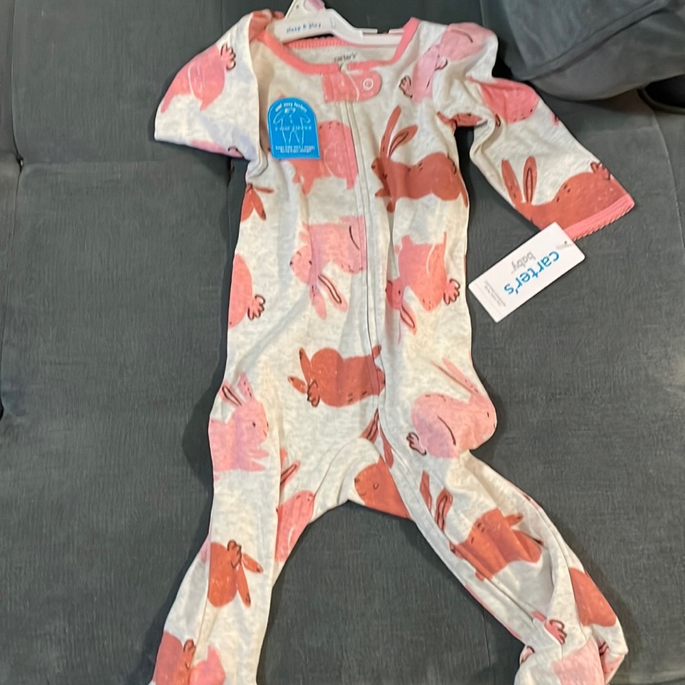 9 mos baby girl pajama set new w tags